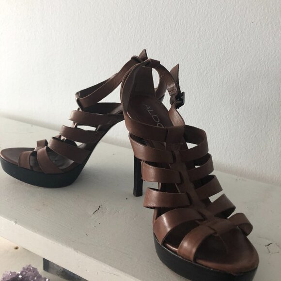 Aldo leather  heels super sexy !! size 6 - Picture 5 of 5